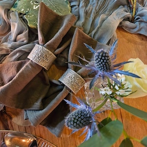 Personalized Stoneware Ceramic Napkin Ring: Handmade Wedding Table Decor - MADE TO ORDER image 6