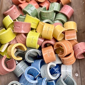 Personalized Stoneware Ceramic Napkin Ring: Handmade Wedding Table Decor - MADE TO ORDER image 9