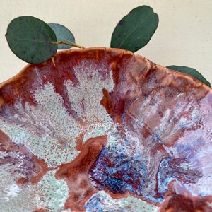 Tiny rusty red marbled dish single. Jewellery dish, gift for mum, gift for teenage girl, thank you gift, wedding gift image 6