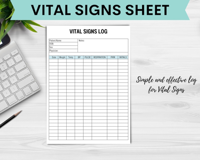 Vital Signs Sheet Printable Vital Signs Log Nursing Vitals Sheet Vital Signs Sheet Printable Vital Signs Log Nursing Vitals Sheet
