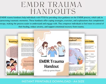 EMDR Therapy Handouts, Eye Movement Desensitization and Reprocessing, trauma worksheets, Eye Movement Psychotherapy, EMDR Treatment Plan