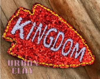 thumbnail image 2 of Kansas City Chiefs White Arrow Patch – Iron On – Free Shipping USA Seller 2 of 6