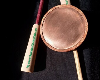Double sided copper/slate turkey call