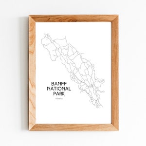 Banff Nationalpark, Alberta, Kanada - Minimalistische Kunst (Instant Digital Download)