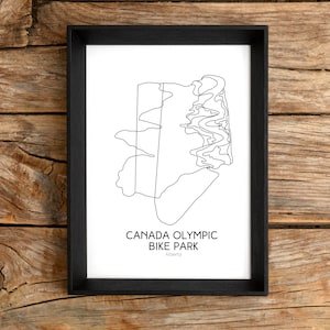 Bike Park/Trail Map Art - Kanada Olympia-Bike-Park, Alberta (Digitaldruck)