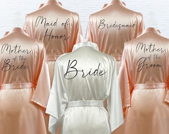 Personalised Mother Of The Groom Robe, Custom Bridal Party Gift, Bridesmaid Robes, Hen Party Bridal, Bridal Party Robes, Bridesmaid Gift