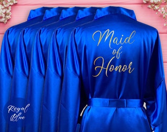Maid of Honor Robe Bridesmaid Robes, Bachelorette Party,Birthday Robes, Personalized Robes, Gift for Girl, Gift for Birthday Robes, Birthday