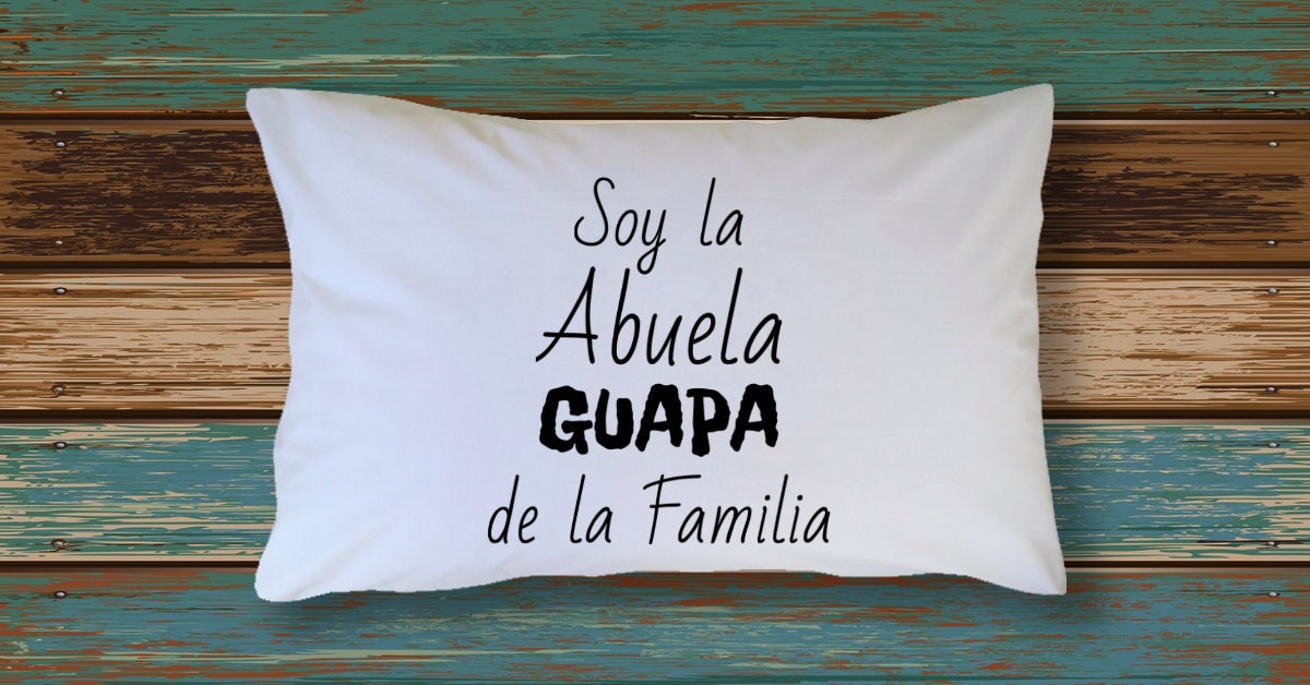 Almohada de dibujo de abbuela española para abuela, regalos para Abuela en  Inglés para el Día de las Madres, regalos para Abuelita Abuela los mejores