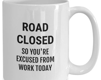 Road Construction Funny Mug Gift, Highway Builder Gift Cup For Late Lazy Workers Friends Contractors Managers Engineers Inspectors Managers