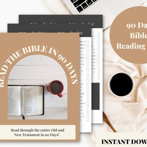 90 Day Bible Reading Plan l Read Through the Bible In 90 Days l Bible Reading Tracker