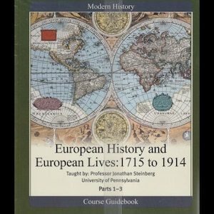 The Great Courses-European History and European Lives: 1715 to 1914 NEW UNOPENED 18 Audio CDs, 36 Lectures + Printed Course Book