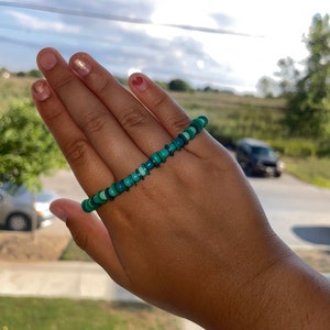 clay bead bracelet
