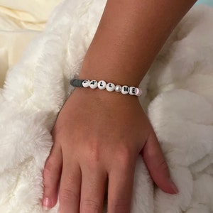 clay bead bracelet