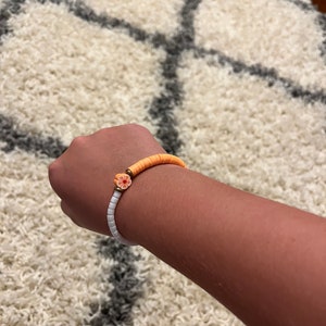 clay bead bracelet