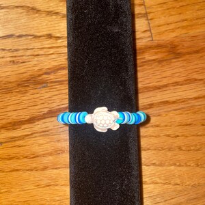 clay bead bracelet