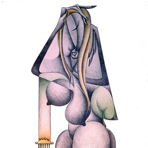 291 Tenerezza 2003, inchiostro dell'India, matita su carta Pittura, Arte fatta a mano, Pittura dipinta a mano, Arte originale, Arte della carta