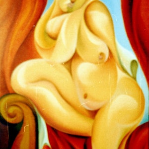 130 Tenerezza 1995,Olio su tela Pittura,Arte fatta a mano,Dipinto a mano,Arte originale, Pittura ad olio, Arte su tela originale, Arte murale