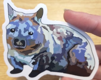 Endangered Northern Hairy-Nosed Wombat Die Cut Sticker