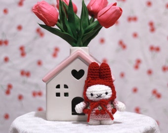 crochet cherry miffy ౨ৎ