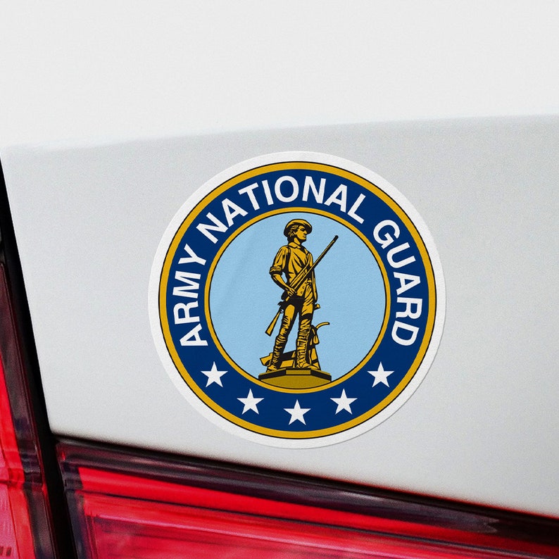 2 Pack -army National Guard Decal Vinyl Sticker - Etsy