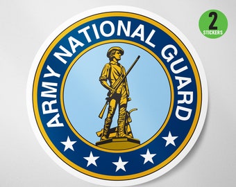 2 Pack -Army National Guard Decal Vinyl Sticker