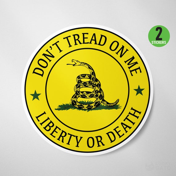 Pack D'Autocollants "DON'T TREAD ON ME" (Ne Me Marche Pas Dessus) - Taille 1.25x2.25 Pouces - Fabriqués Sur Commande