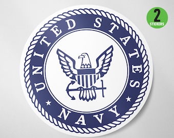 2 Pack - USA NAVY Decal Vinyl Sticker