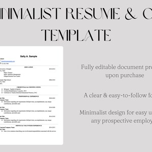 Minimalist Resume/CV Template