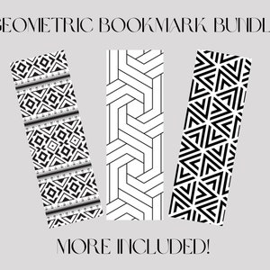 Digital Geometric Bookmark Bundle