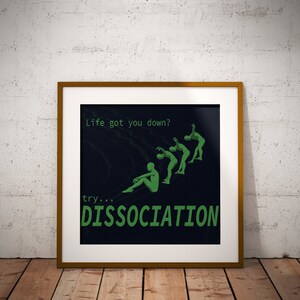 11&quot;x11&quot; Digital Art Print, &quot;Dissociation&quot;