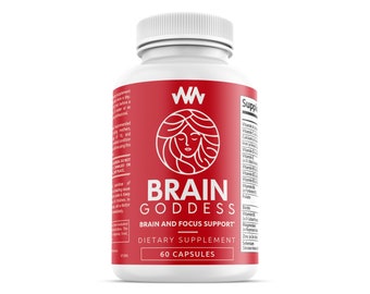 Womens Brain Supplement and Focus Support| Female Specific Memory Booster | Brain Goddess | Enhance Clarity and Concentration