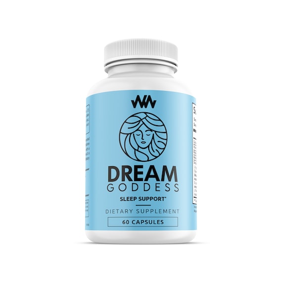 Womens Sleep Support Supplement | Female Specific Relaxation Sleep Aid | Dream Goddess | Calm Mind | Enhance Rest Support Vitamin
