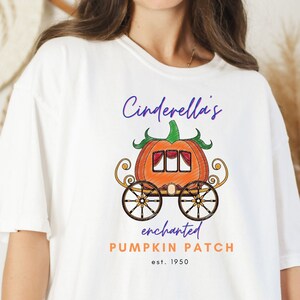 COMFORT COLORS Cinderella&#39;s Enchanted Pumpkin Patch/ Cinderella Shirt/ Magical Shirt/ Halloween Shirt/ Retro Halloween Shirt
