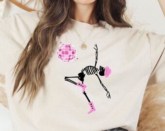 Retro Skeleton Shirt, Dancing Skeleton Shirt, Lets Go Ghouls Shirt, Nashville Bachelorette Shirt, Disco Bachelorette, Disco Ball Halloween