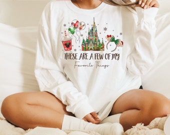 Disney Christmas Long Sleeve, Mickey&#39;s Very Merry Christmas, A few of my favorite things disney, Disney Holiday Shirt, Tis the Season