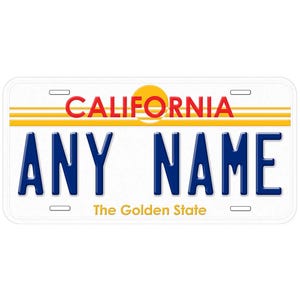 California Golden State Personalized Car Auto License Plates Any Name