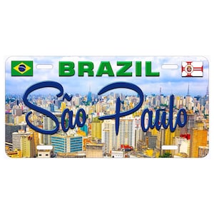 Sao Paulo Brazil Auto Novelty Car License Plates