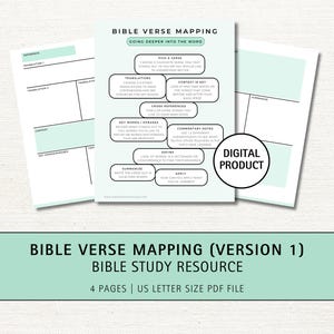 Bibel-Vers-Anleitung zum Ausdrucken, Bibel-Vers-Kartierung, Vorlage für induktive Bibelstudien, Schrift-Vertiefen, Bibel-Vers-Journal