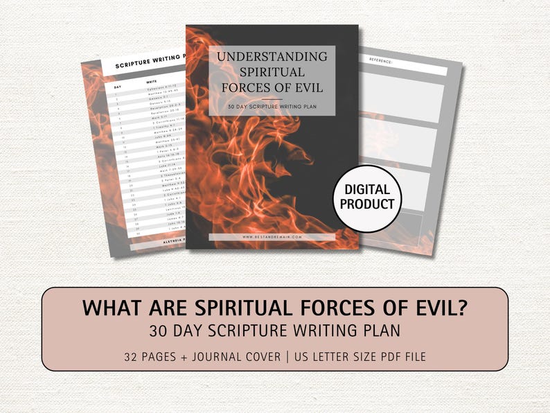 Spiritual Warfare Scripture Writing Plan: Christian Bible Study ...