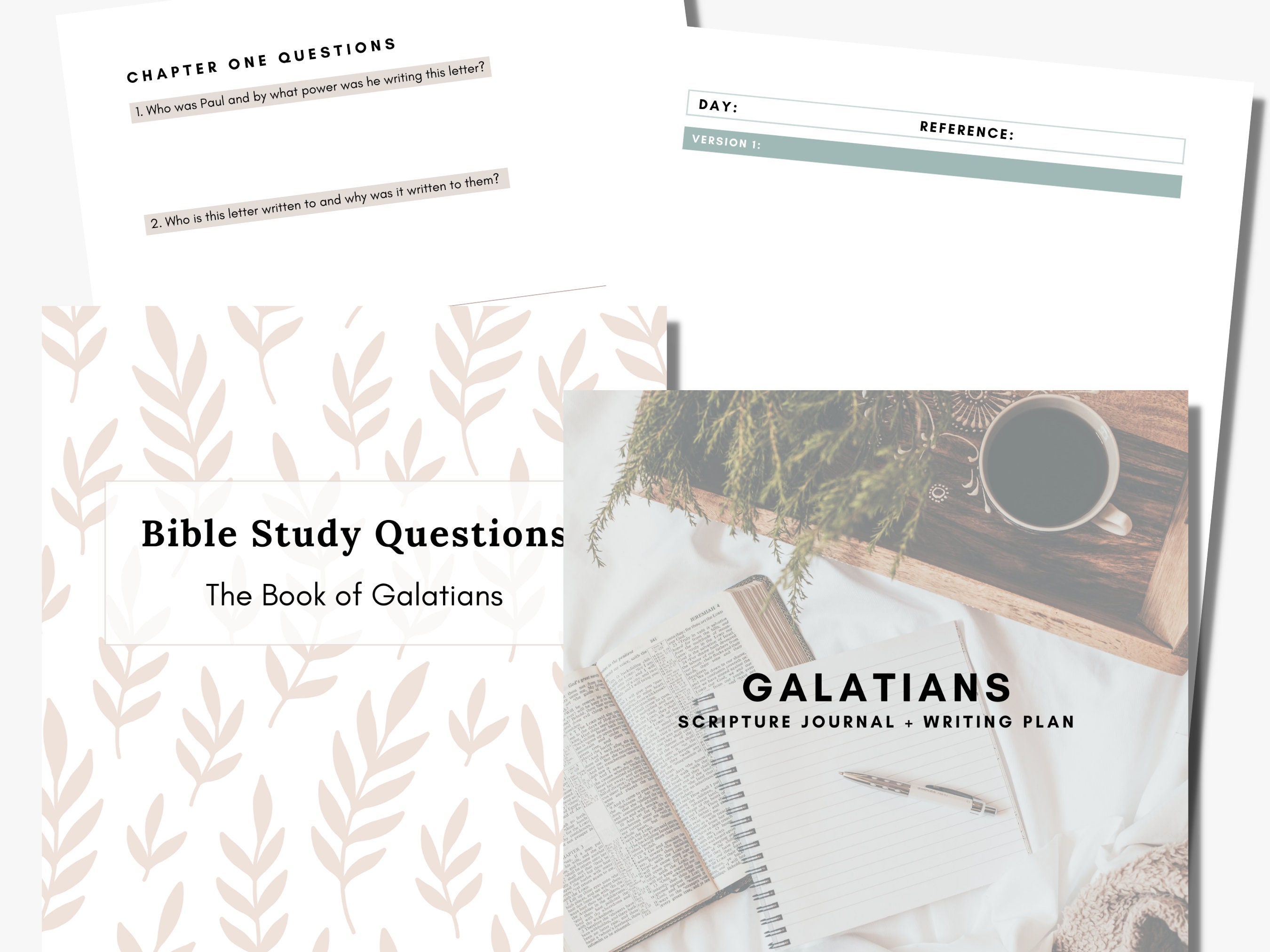 Galatians Bible Study Printable, Bible Study Questions, Scripture ...