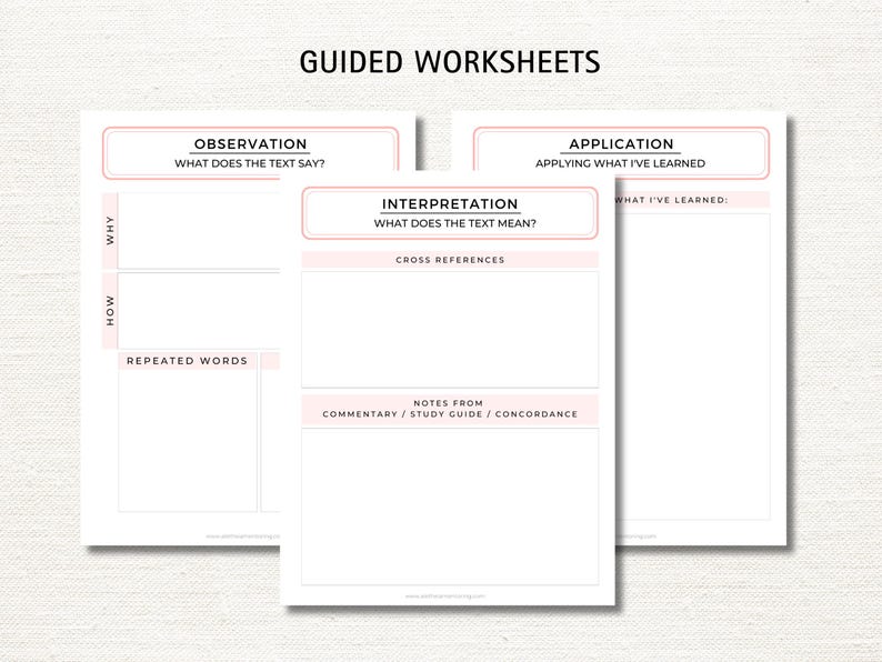 Common Inductive Bible Study Method Printable, Guide to Study the Bible ...