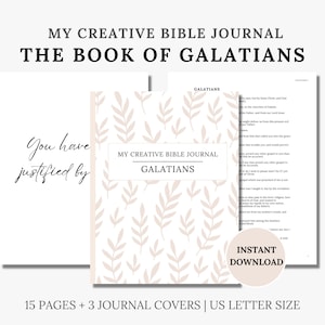 Galatians Printable Bible Notebook, Bible Reading and Journaling, Scripture Study, Bible Notes Resource, New Testament, Christian Faith