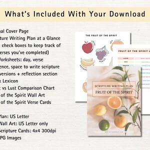 Fruit of the Spirit Scripture Writing Plan: Bible Study Cards (digital ...