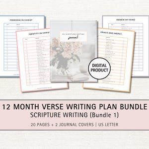 Lot 1 de 12 mois pour la rédaction d'Écritures : journal d'étude de la Bible (téléchargement numérique)