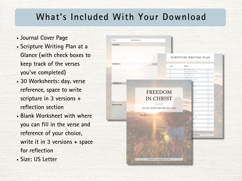 Freedom in Christ Scripture Writing Plan: 30-day Bible Study (digital ...