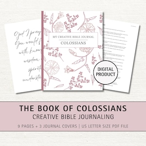 Colossians Bible Journal Printable: Wide Margin Scripture Study (PDF)