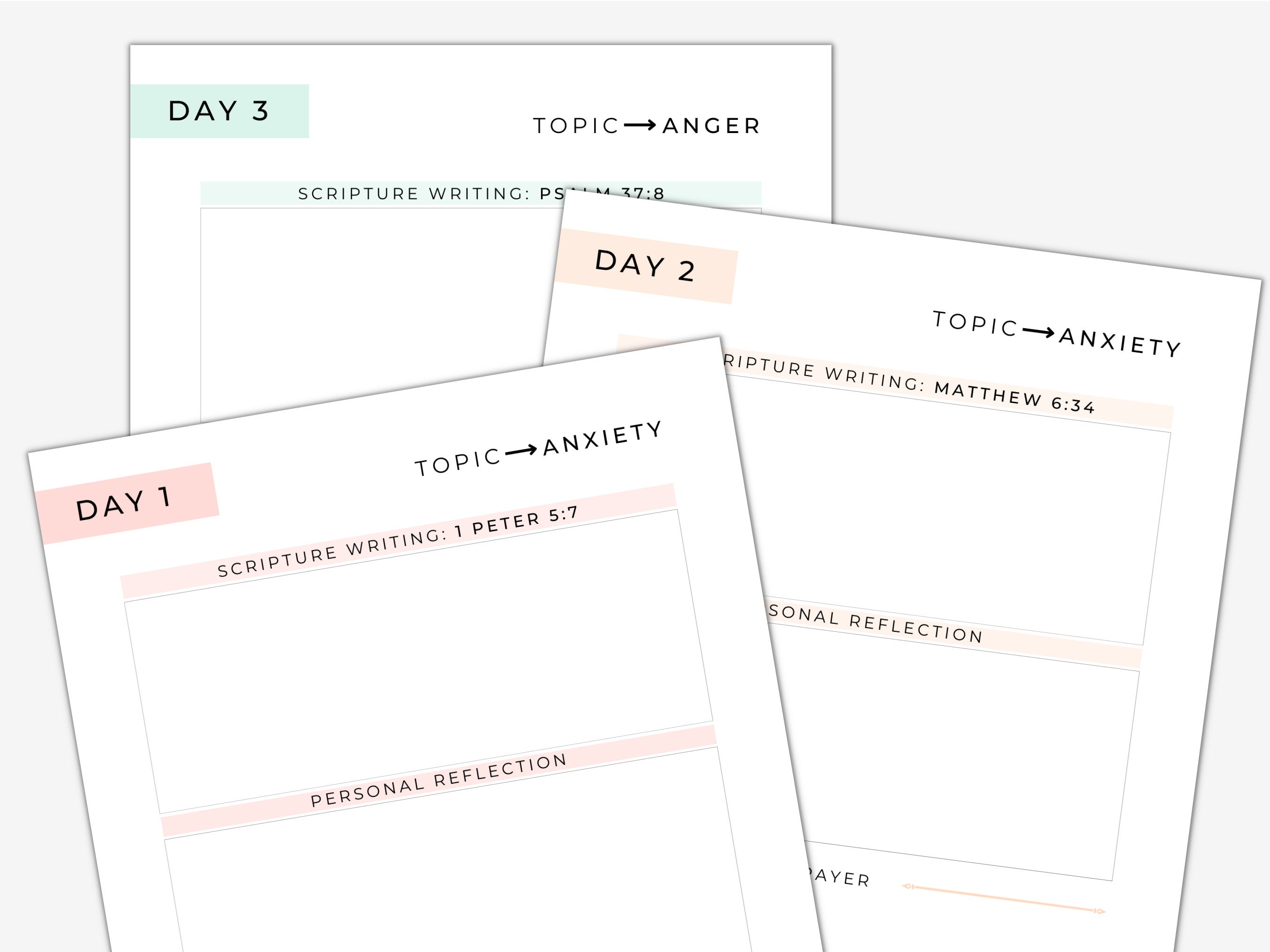 Scripture Writing 30 Day Plan Printable, Christian Health Topics ...