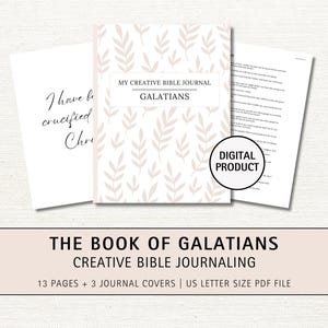 Galatians Bible Journal Printable: Wide Margin Scripture Study (Digital Download)