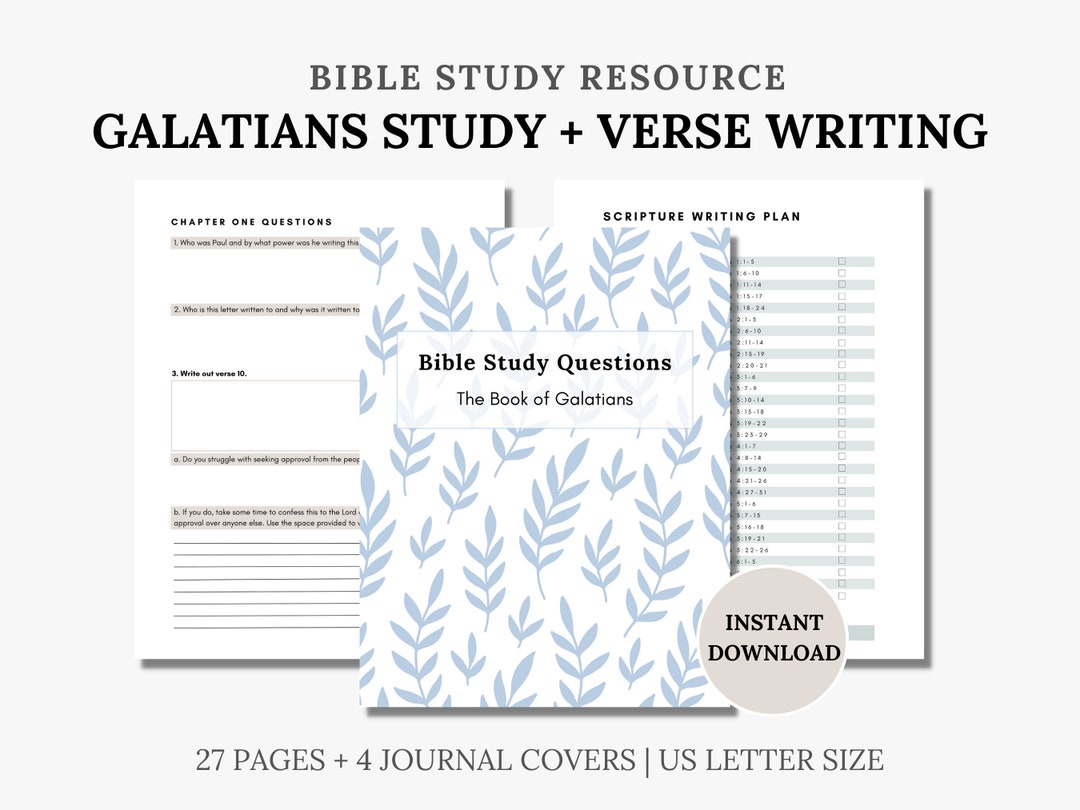 Galatians Bible Study Printable, Bible Study Questions, Scripture ...