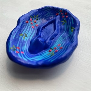 Handgemachte Clay Vulva Catchall | Vulva Kunst | Yoni Ton | Einfangen